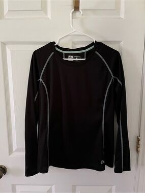 RBX Black Performance Top with Mint Contrast Stitching